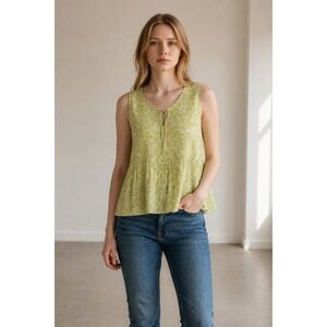 Rose & Thyme Women's Floral Blouse Size M New With Tags 100% Viscose